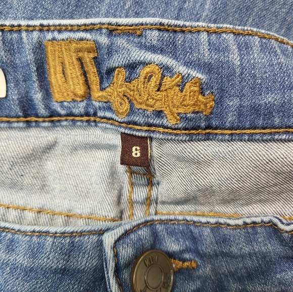 Kut From The Kloth Jeans Catherine Boyfriend Style Medium Wash Denim Size 8 - Picture 7 of 10